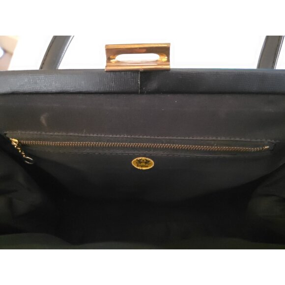 Vintage 50s 60s Carpet Bag Floral Top Handle Tapestry Boho Chic Purse Handbag - Picture 12 of 16